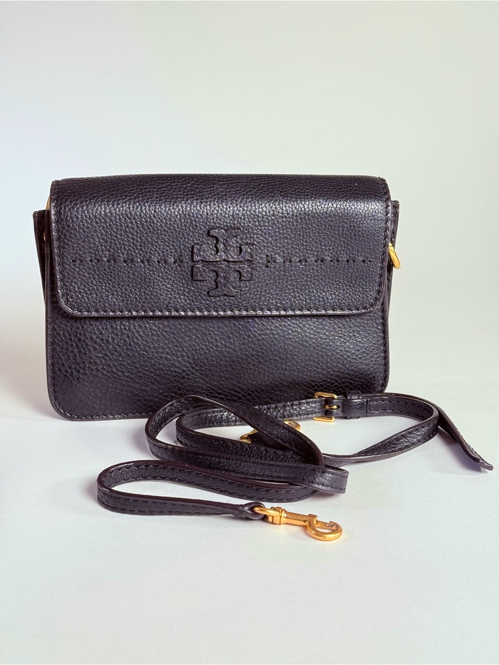 Tory Burch McGraw Shoulder Crossbody Bag - Black
